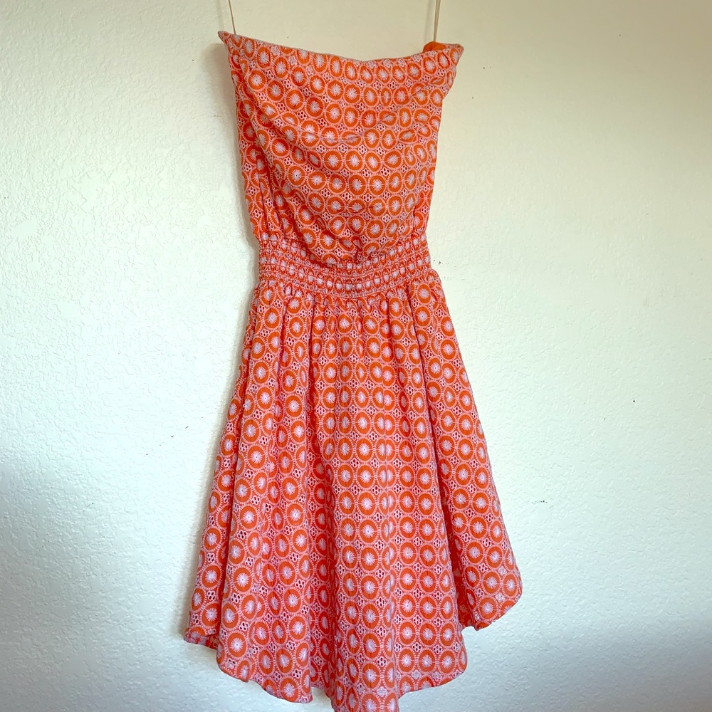 C&C California orange sundress. Size small